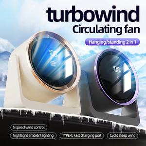 Portable Multifunctional Electric <b>Fan</b> Circulator Quiet USB Home Ventilator with <b>Wall</b> Ceiling Desktop & <b>Wall</b> <b>Mount</b> Air Cooler - Product Image 2