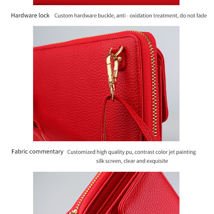 SOMOSTEL SMS-SM01 Wholesale Large Capacity Ladies Smart phone Clutch Purse Wallet Case Cell Phone Wallet