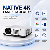 Projecteur laser 3LCD haute luminosité 6500 lumens pour présentations professionnelles, éducation et formation