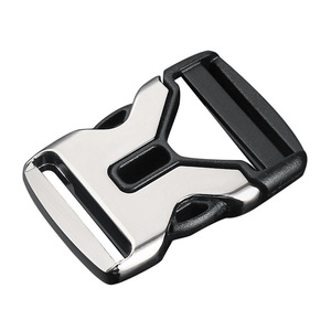 Hebilla de Doble Punta Jiuyuan de Aleación de Zinc, Plateada y Negra, Ajustable, para Accesorios de Bolsos - Product Image 4