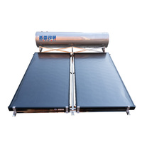 Chauffe-eau solaire à pression intégré à panneaux plats 200L, très vendu, pour toiture domestique, chauffe-eau à économie d'énergie