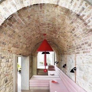 Lustre Nordic Maison Dada pour salle à manger et salon, luminaire parapluie pour enfants et showroom, style chapeau de paille, éclairage d'escalier - Product Image 2