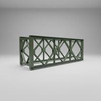 Pont Bailey préfabriqué en acier modulaire, système routier d'urgence temporaire Q355 contemporain