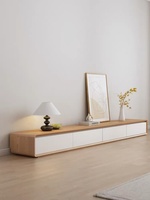 Meuble TV moderne de luxe extensible en bois, ensemble de console centrale de luxe avec table basse, meubles de salon