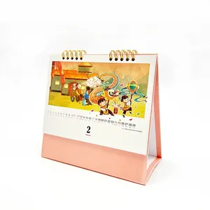 2024 Hot Sale Printing Desktop Calendar Ano chinês do Dragon Custom 2024 Calendar
