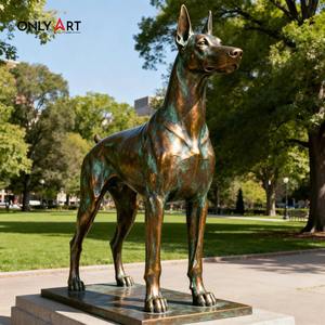 Al Aire Libre Fundición a mano bronce Dobermann <span class=keywords><strong>Pinscher</strong></span> escultura Metal <span class=keywords><strong>perro</strong></span> estatuas para la venta jardín bronce <span class=keywords><strong>Doberman</strong></span> estatua para la venta - Product Image 5