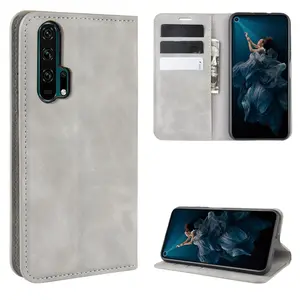 Coque de téléphone en cuir souple, étui avec fente à fermeture magnétique, pour Huawei Nova 5T Honor 20