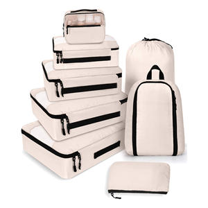 Organizador <span class=keywords><strong>de</strong></span> Maletas <span class=keywords><strong>de</strong></span> Viaje, 8 Piezas, Poliéster, Portátil, Ligero, Plegable, Cubos <span class=keywords><strong>de</strong></span> Embalaje, <span class=keywords><strong>Bolsa</strong></span> para Zapatos, <span class=keywords><strong>Bolsa</strong></span> <span class=keywords><strong>de</strong></span> Cosméticos, para Equipaje - Product Image 1