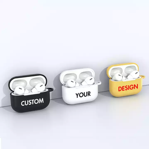 Funda de Silicona para Auriculares con Logotipo de Diseñadores Personalizados <span class=keywords><strong>2022</strong></span>, Fundas de Silicona+PC Resistentes a Golpes para <span class=keywords><strong>Airpods</strong></span> 1 2 3 Pro - Product Image 5