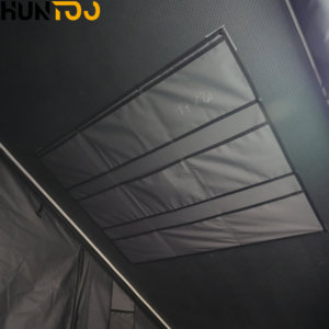 Carpa de techo rígida tipo concha de aluminio Huntoo para camioneta, carpa triangular para acampar al aire libre en el techo de un coche, para Toyota Tacoma - Product Image 3
