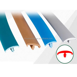 شريط حافة بلاستيكي متين على شكل حرف T من كلوريد البولي فينيل ، شريط حافة بلاستيكي على شكل حرف T للطاولات الحديثة - Product Image 1