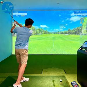 Sistem Kebugaran Proyeksi Simulator Golf Pemetaan Pembakaran Kalori Postur Kompatibilitas Multi-OS Pemantauan Kamera Ganda - Product Image 5