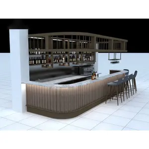 Pioneer Toko Teh Susu 3D Counter Jus Buah, Desain Toko Teh Gelembung, Kedai Kopi Furnitur Interior