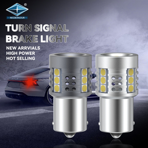 Bombillas LED T20 7440 W21W 7443 16SMD LED 1156 BA15S P21W Bau15S <span class=keywords><strong>PY21W</strong></span> para Luces de Giro, Accesorios de Iluminación para Automóviles - Product Image 2