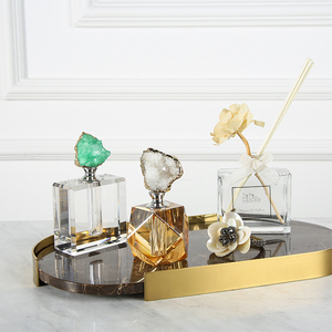 Bouteille d'huile de <span class=keywords><strong>parfum</strong></span> en cristal, 20 ml, bouteille de luxe avec emballage pour <span class=keywords><strong>parfum</strong></span>, agate blanche - Product Image 3