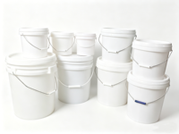 Seau en plastique de 10 L, baril à peinture personnalisable, conteneur chimique, bidon d'huile, cylindre, jerrycan, fûts de stockage alimentaire