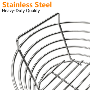 19 inch than giỏ nhiệm vụ nặng nề thép không gỉ than tro Giỏ Phù hợp minimax cho Kamado Joe JR - Product Image 5