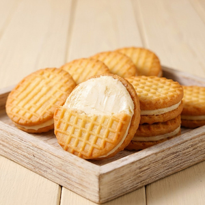 Vendita calda 85g di biscotti Sandwich croccanti allo Yogurt Casual tè pomeridiano Snack dolce biscotto in confezione - Product Image 3