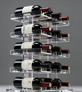 espositore da banco per 3 bottiglie di vino - RBT Espositori