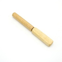Outil de Bar professionnel pour Bar en acier inoxydable, 1 unité, pour boissons Cocktail, boissons, cuisine, enlèvement des burins avec manche en bois