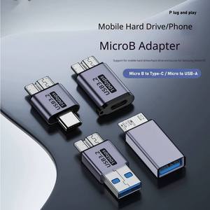 10Gbps <span class=keywords><strong>USB</strong></span> 3.2 Micro <span class=keywords><strong>B</strong></span> Male naar <span class=keywords><strong>USB</strong></span> Type <span class=keywords><strong>C</strong></span> Female <span class=keywords><strong>Adapter</strong></span> <span class=keywords><strong>USB</strong></span> naar Micro <span class=keywords><strong>B</strong></span> <span class=keywords><strong>Adapter</strong></span> voor Harde Schijf Tablet Telefoon Laptop SSD HDD - Product Image 1