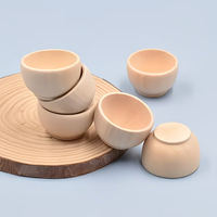 Mangkuk kayu buatan tangan Tambahkan Pola Favorit Anda Dekorasi Meja yang Kompak dan Indah mangkuk kayu mini