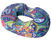 Coussins de siège ronds personnalisables en mousse à mémoire de forme tricotée pour chaise de bureau, oreiller donut amovible et lavable pour post-partum et grossesse
