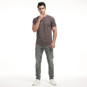 Camiseta de Manga Larga para Hombre 2026, 100% Algodón, de Alta Calidad, con Estampado Personalizado, Corte Holgado, Estilo Casual - Product Image 1