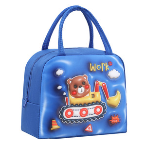 Sac à déjeuner isotherme en tissu épais, grande taille, fermeture éclair, glacière portable, résistant à l'eau, pour l'école et le travail - Product Image 5