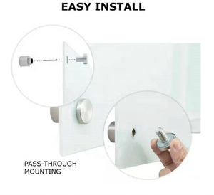 Xushan Office 90x60cm Magnetic Tempered Glass <strong>Whiteboard</strong> <strong>Wall</strong> Mounted 4mm Thick - Product Image 6