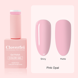 Cloverfei Nail Art Salon Calidad <span class=keywords><strong>Rosa</strong></span> Color sólido Rojo Uv Gel Polish Hema Free 15 ml Gel Nail Polish Kit - Product Image 2