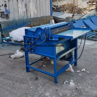 Machine à carder le coton de qualité supérieure à un seul rouleau de 80 cm en laine, polyester et coton, machine à éplucher et à déshydrater le coton et la laine en stock