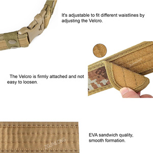Factory Unisex 600D EVA Nylon Tactical Belt Comfortable Adjustable Security Guard Equipment Quick Release Buckle Outdoor Canvas - Product Image 4