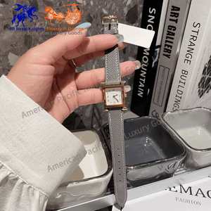Montre de luxe pour femme H Brand, mouvement à quartz japonais, cadran à aiguilles, bracelet en cuir italien, résistance à l'eau 10 bars - Product Image 3