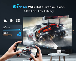 New Yt400 Home HD Chiếu Với 5G Wifi Hỗ Trợ Android IOS Giành Chiến Thắng Cho Xiaomi Iphone Huawei Mini Xách Tay Điện Thoại Di Động Máy Chiếu - Product Image 2