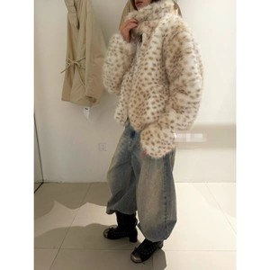 Manteau court en fausse fourrure de <span class=keywords><strong>renard</strong></span> pour femme, nouvelle collection hiver, veste ample en peau de mouton écologique, vêtement d'extérieur chaud et polyvalent - Product Image 2