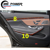Panneau de commande en Fiber de carbone pour climatiseur Central, accessoires pour tableau de bord de la voiture, classe S W222, S W222