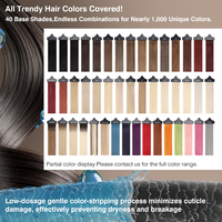 Extensions de cheveux invisibles à clipser, 100% cheveux humains Remy, trame en fil de pêche, sans colle, sans couture, ajustables, une seule pièce, extensions de cheveux en fil