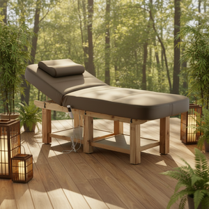 <span class=keywords><strong>Table</strong></span> de massage contemporaine en cuir synthétique réglable avec éponge haute densité pour salons de beauté, spas, traitements corporels, meubles - Product Image 4