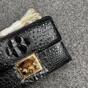 Sac à main de luxe en cuir de crocodile véritable, sac à main de luxe en cuir de crocodile pour femmes, sac bandoulière tendance pour filles - Product Image 2