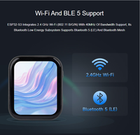 Placa de Desarrollo ESP32-S2 con Pantalla Táctil AMOLED de 1.83 Pulgadas, Resolución 240x284, Chip de Audio Integrado, Compatible con Wi-Fi