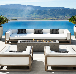 Bộ ghế sofa ngoài trời chất lượng tuyệt hảo, chống thấm nước, làm từ gỗ tếch nguyên khối. - Product Image 1