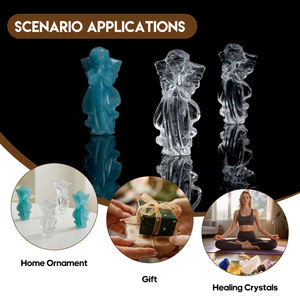 Ornamen dekoratif patung malaikat kristal untuk Feng Shui dan tampilan rumah - Product Image 2