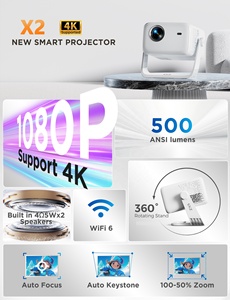 Projetor de Cinema em Casa Oficial - Sistema de <span class=keywords><strong>TV</strong></span> 500 ANSI Lumens Nativo 1080P com Suporte a 4K, Mini Projetor de Vídeo para Tela Grande - Product Image 2