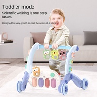 Nouveau Style Six-en-un bébé pédale Piano 0-36 mois musique Fitness Rack Intelligence éducation précoce jouets en plastique