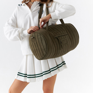 Borsa da <span class=keywords><strong>Tennis</strong></span> da donna trapuntata in pelle scamosciata personalizzata, borsa a tracolla sportiva per il Fitness - Product Image 5