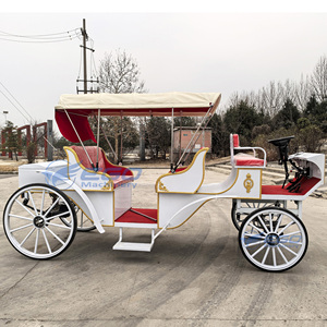 Chariot de transport électrique de type calèche européenne pour le tourisme, les mariages et les événements spéciaux - Product Image 2