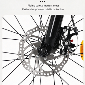 Vélo de montagne pour adultes personnalisé, 24 pouces, 26 pouces, frein à disque double, vélo tout-terrain, cadre en acier carbone, cadre rigide, capacité de charge de 120 kg - Product Image 4