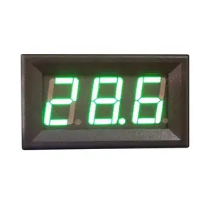 Voltmeter Digital mini 0.36 inci 3 digit untuk sepeda motor, sepeda motor, truk, layar LED hijau DC0-100V