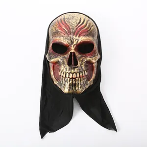 Cadılar bayramı ürpertici maske filmi korkunç çığlık hayalet yüz maskesi Cosplay parti ROTTEN çürümüş yüz maskesi